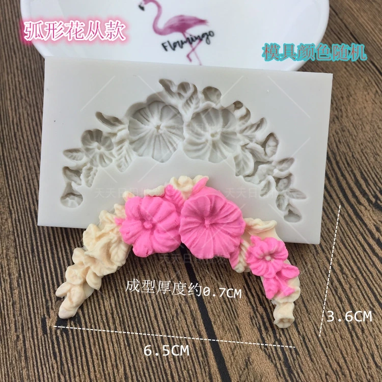 Цветок формочка в виде растения 3D силиконовая форма для торта кухонная выпечки