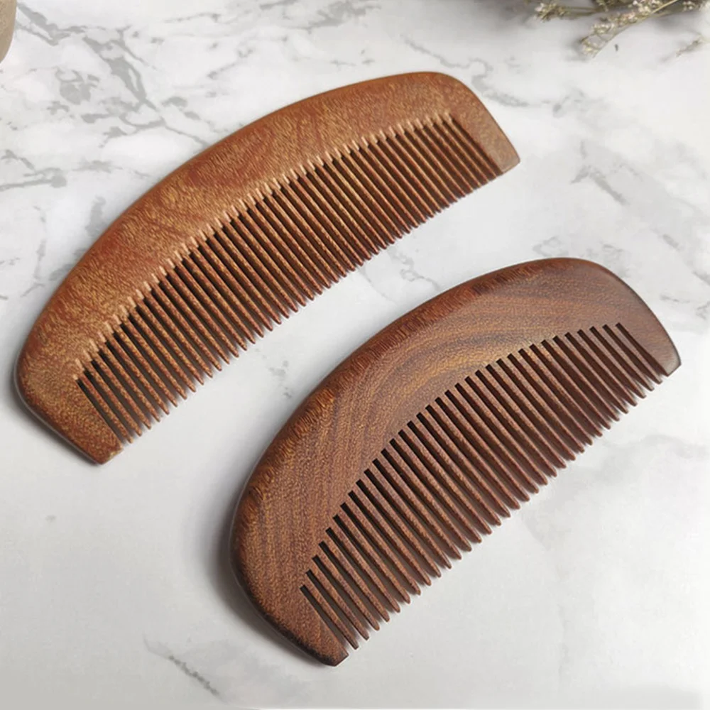 

3pcs Simple Sandalwood Comb Scalp Comb Personal Hairdressing Tool
