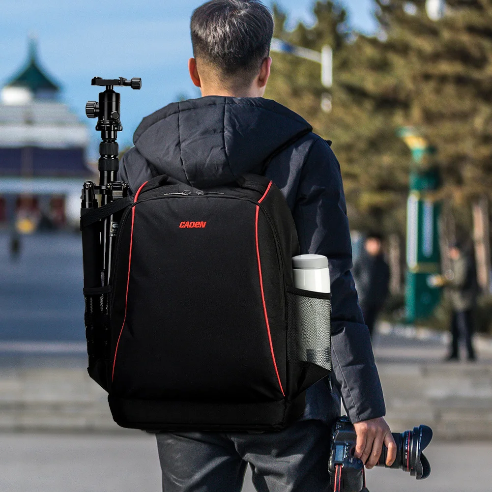 CADeN фотография сумка mochila fotografia DSLR камера сумки через плечо рюкзак для ноутбука Canon Nikon Путешествия противоударный объектив чехлы