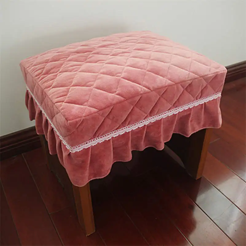 5 Короткая плюшевая стеганая Прямоугольная подушка для стула чехол для пианино чехол для стула - Цвет: 5