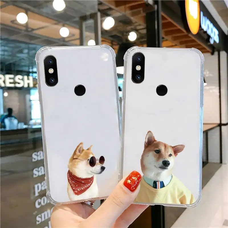 

cute Corgi Phone Case Transparent For Xiaomi CC 9 11 MAX3 Mix3 MIX2 6X 8 5x 10S 11 10 X SE lite Pro