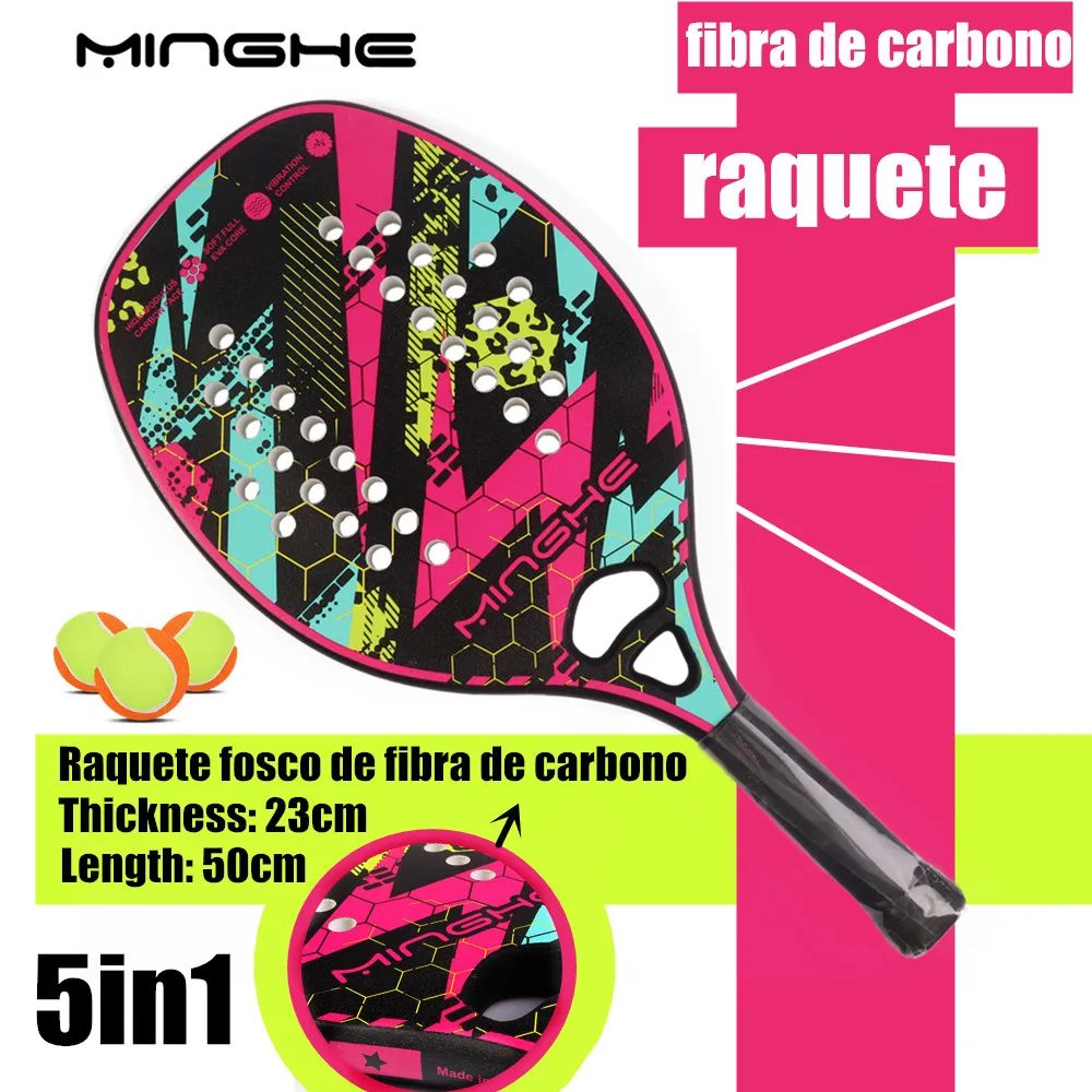 MINGHE's new frosted carbon fiber racket EVA foam core lightweight tennis racket specially designed for athletes