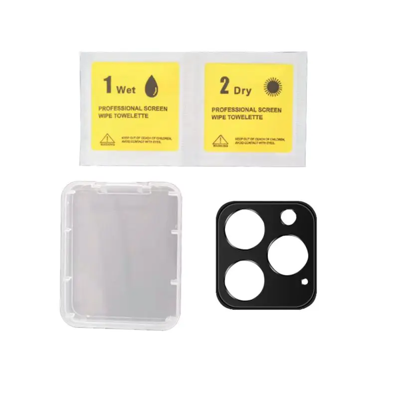 Черное/золотое/серебряное алюминиевое жесткое стекло для задней камеры телефона