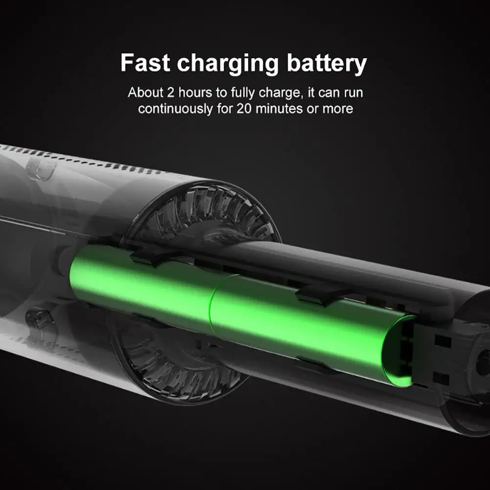 6000PA Ручной беспроводной автомобильный пылесос перезаряжаемый 7 4 в 120 Вт USB