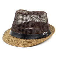new mesh breathable summer hat mens top hat sun protection sun hat womens sun hat fashion jazz hat