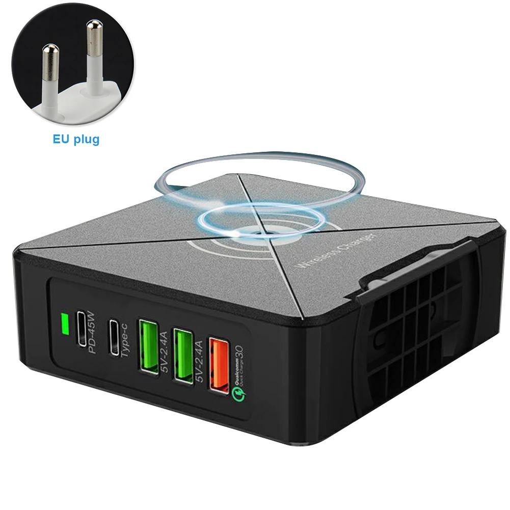 75 Вт PD Порты и разъёмы в состоянии станция ноутбук безопасного путешествия