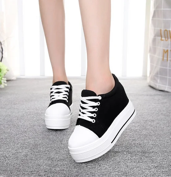 2019 г. осенняя женская обувь на толстой подошве увеличивающая рост женские