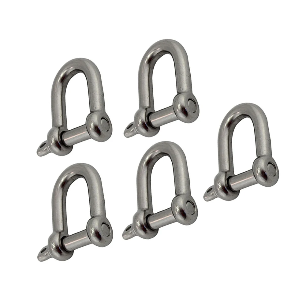 5 шт. Нержавеющая сталь 304 ди брелок Тюремные оковы Pin M4 M5 M6 M8 M10 Heavy Duty дужки из