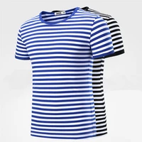 couples dress plus size wholesale fashion stripe t shirts men 2019 new summer shirts for mens casual mens t shirt s 4xl