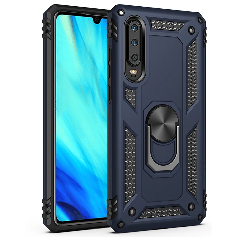 Противоударный чехол KEYSION Armor для huawei P30 mate 20 Pro P20 Lite, чехол-подставка для автомобильного кольца, чехол для mate 20 X Nova5 Pro P30 Lite