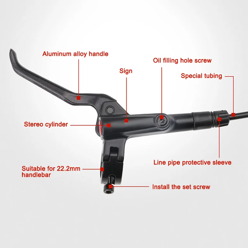 

Bike Disc Brake Kit Front and Rear Caliper Bicycle Brake Levers and Rotor for Road Bike Mountain Bike WHShopping