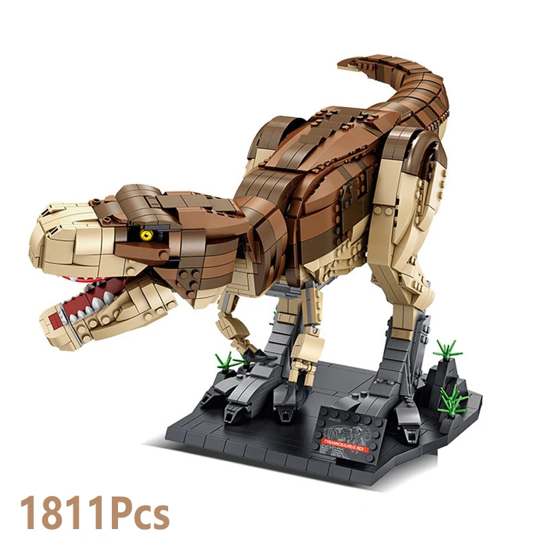 

Movie T. rex Rampage Dinosaur Building Blocks 1811Pcs Bricks Kid Christmas Gift Present 75936