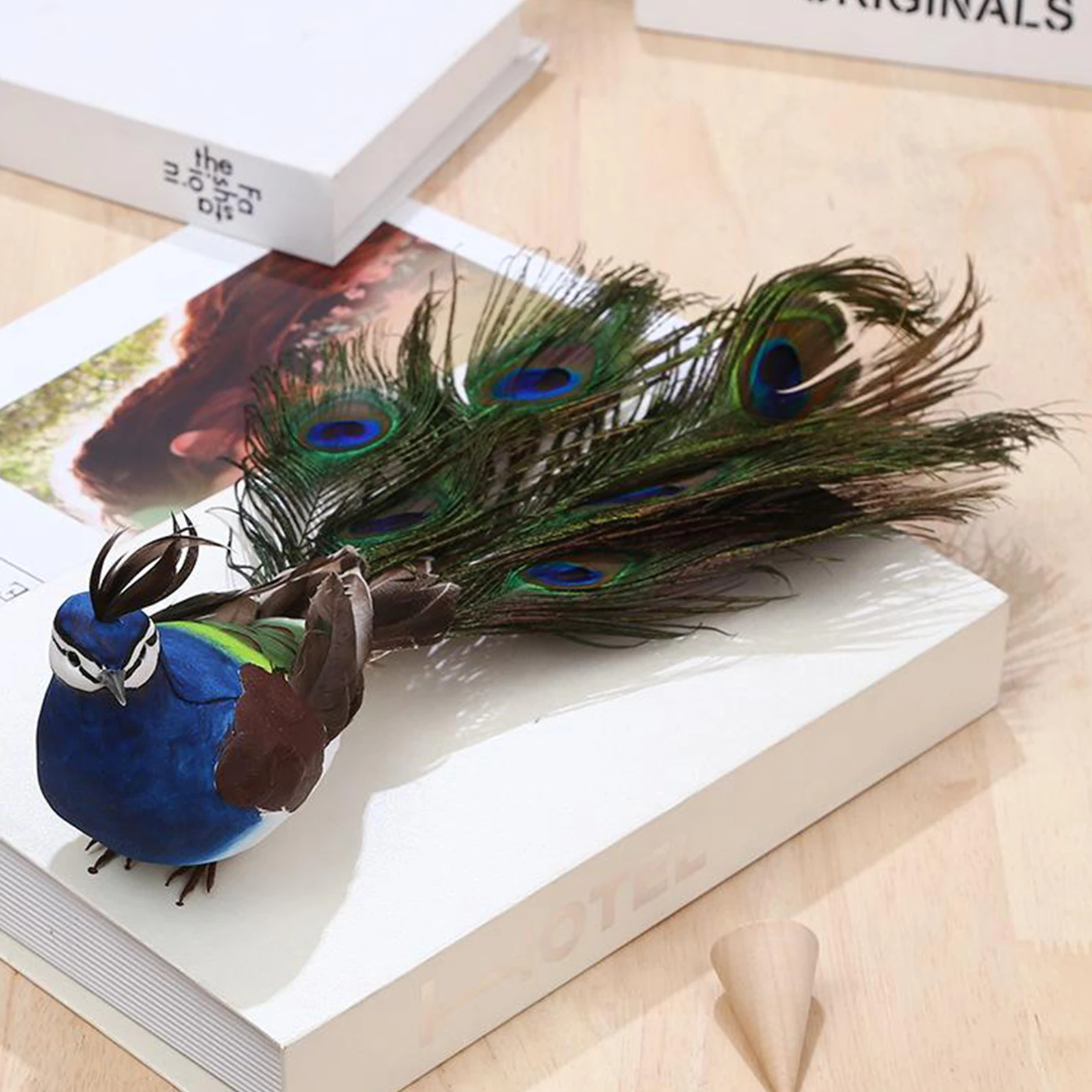 Садовая статуя павлина статуэтка ручной работы для внутреннего двора