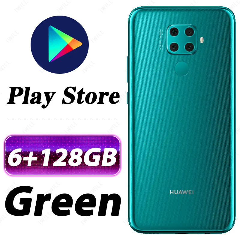 6G 128G Green 6,26 дюймов HUAWEI Nova 5z мобильный телефон Kirin 810 Восьмиядерный отпечаток пальца ID Поддержка Google play - Color: 6G 128G Green