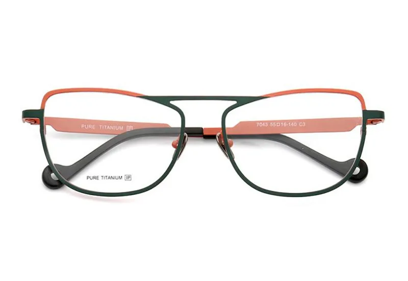 

Pure Titanium Glasses Frame Vintage Men Full Rim Optical Eyewear High Quality Clear Lens Goggle Retro Myopia Eyeglasses Women