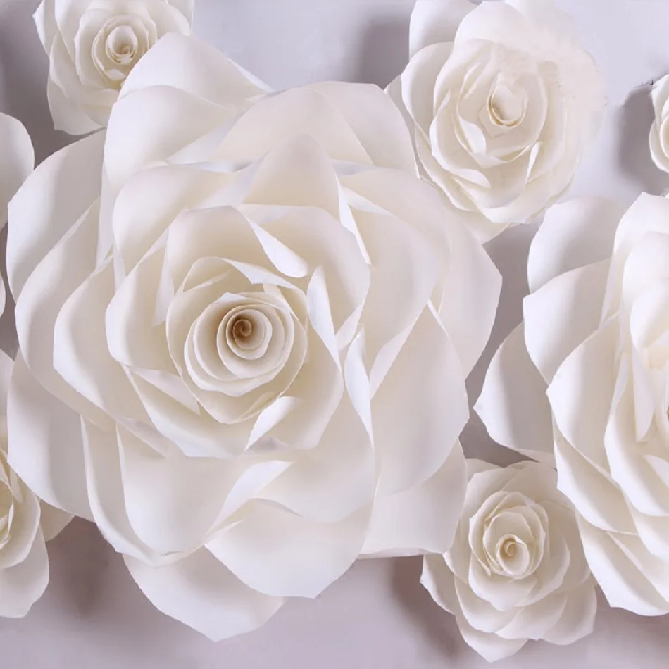 Крупная имитация картона гигантская бумага роза цветы витрина свадебные фоны
