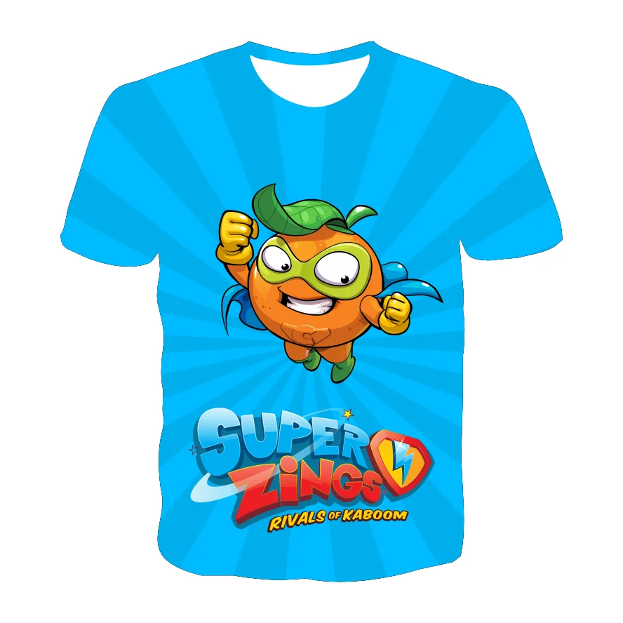 

Teen Super Zings T-shirt 3D Printing Fun Hip-Hop Harajuku Short-Sleeved Shirt