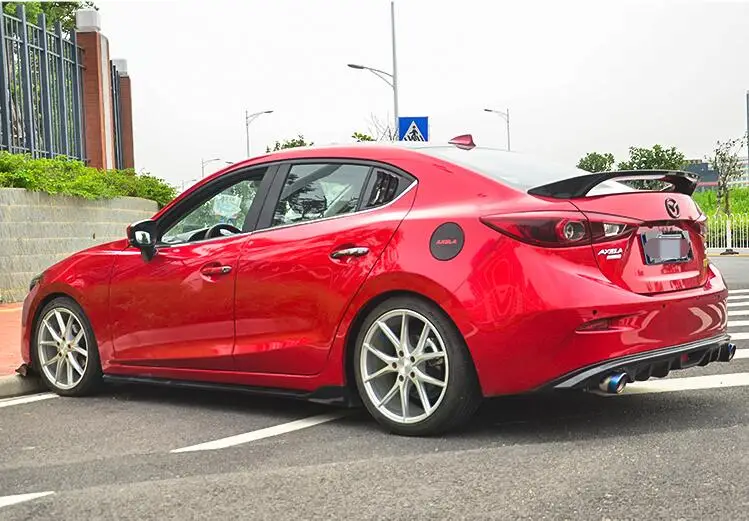Спойлер для Mazda 3 Axela 2014 2016 Mazda3 TF спойлер из АБС пластика цвет заднего крыла