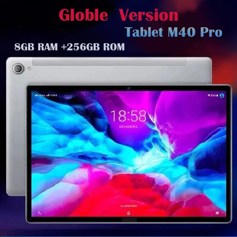 

Планшет глобальная версия M40 Pro, 8 ГБ ОЗУ, 256 Гб ПЗУ, планшет Android, 10 ядер, планшетный ПК, 10 дюймов, игровые планшеты, 4G, сетевые ноутбуки