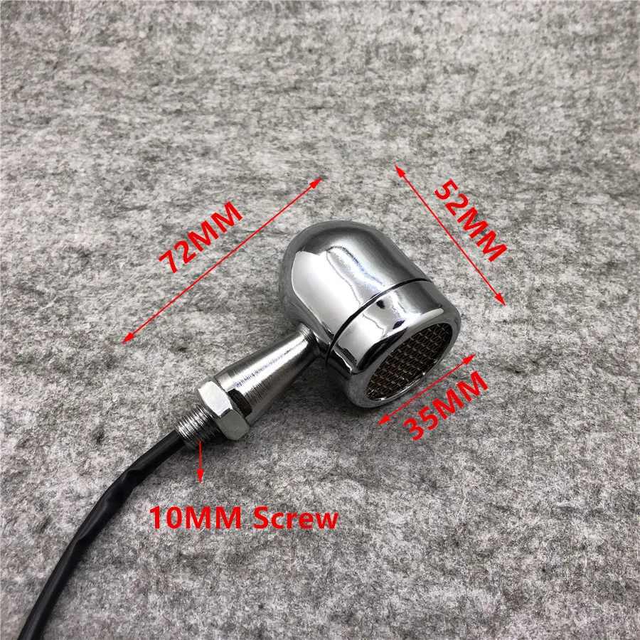 Универсальный хромированный светодиодный индикатор поворота мотоцикла для Triumph