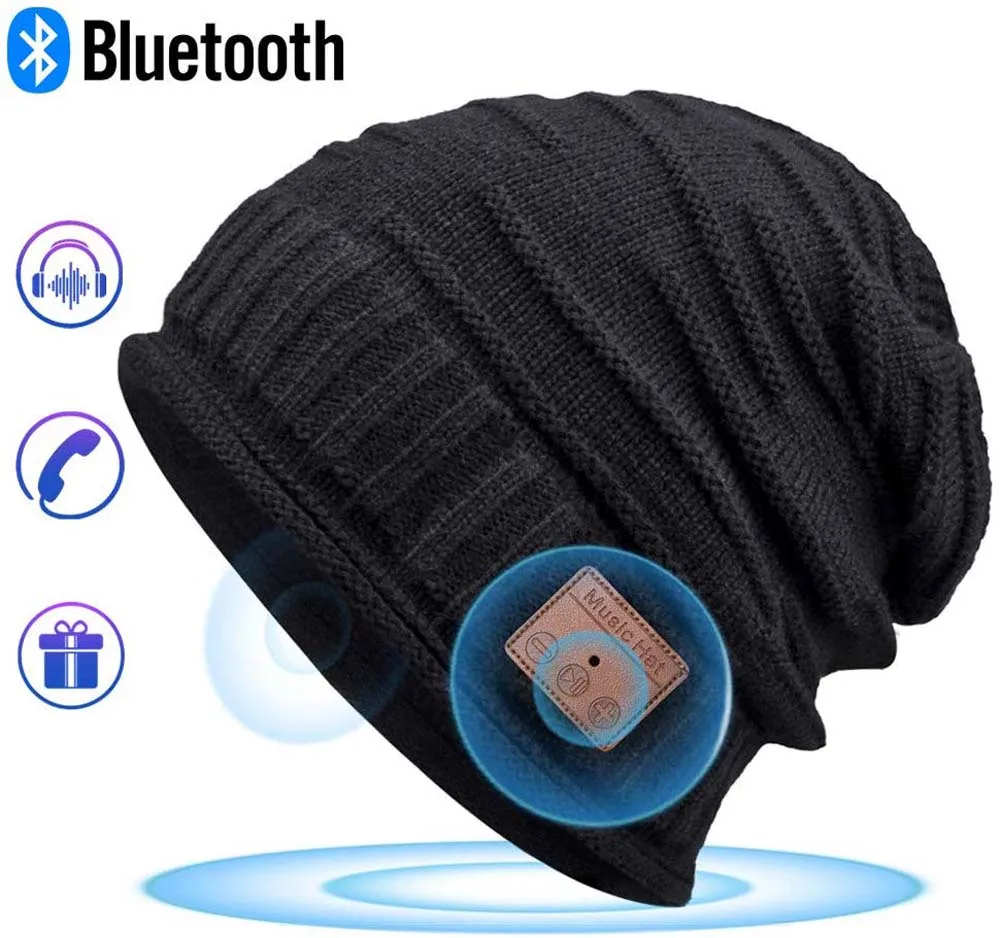 Bluetooth шапка женские мужские шапки бини с наушниками для спорта на открытом