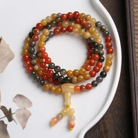 multilayer prayer 108 beads mala golden silk jade bracelets buddhist buddha charm rosary unisex bracelet men women yoga jewelry