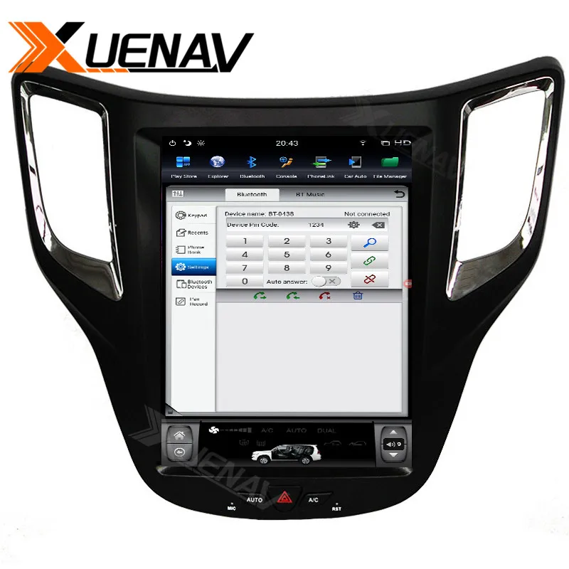 

XUENAV 10.4 inch Car GPS navigation Auto Radio Player For Changan CS35 2012-2016 Multimedia DVD Vertical Screen Player WIFI TV