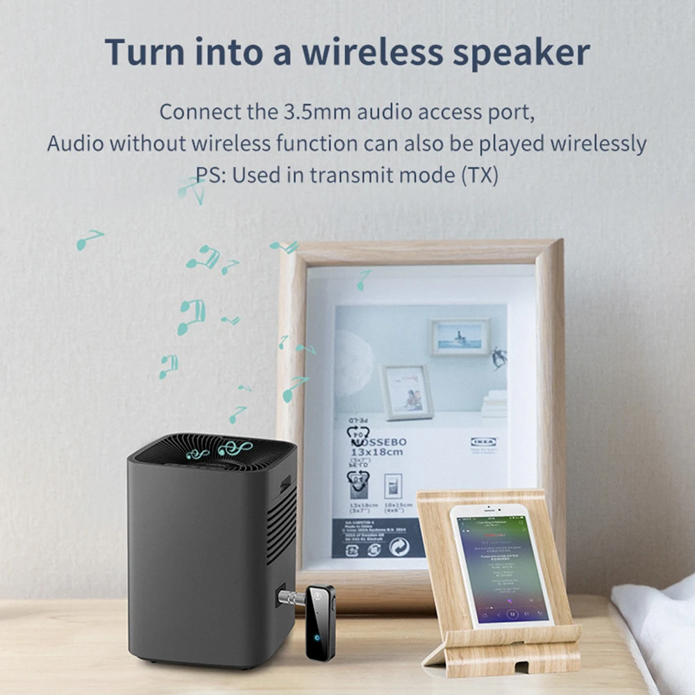 2 в 1 3. Автомобильный комплект 5 мм Bluetooth-совместимый адаптер беспроводной аудио AUX