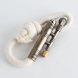 Imported New Windproof Kerosene Lighter Outdoor Camping Retro Rattlesnake Velvet Lighter Gadgets for Men Rope