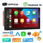 Автомагнитола LeeKooLuu, 2 din, Android, мультимедийный плеер, 7 дюймов, GPS-навигация, Стерео Авторадио, Bluetooth MirrorLink Carplay, 4G, Wi-Fi, DSP