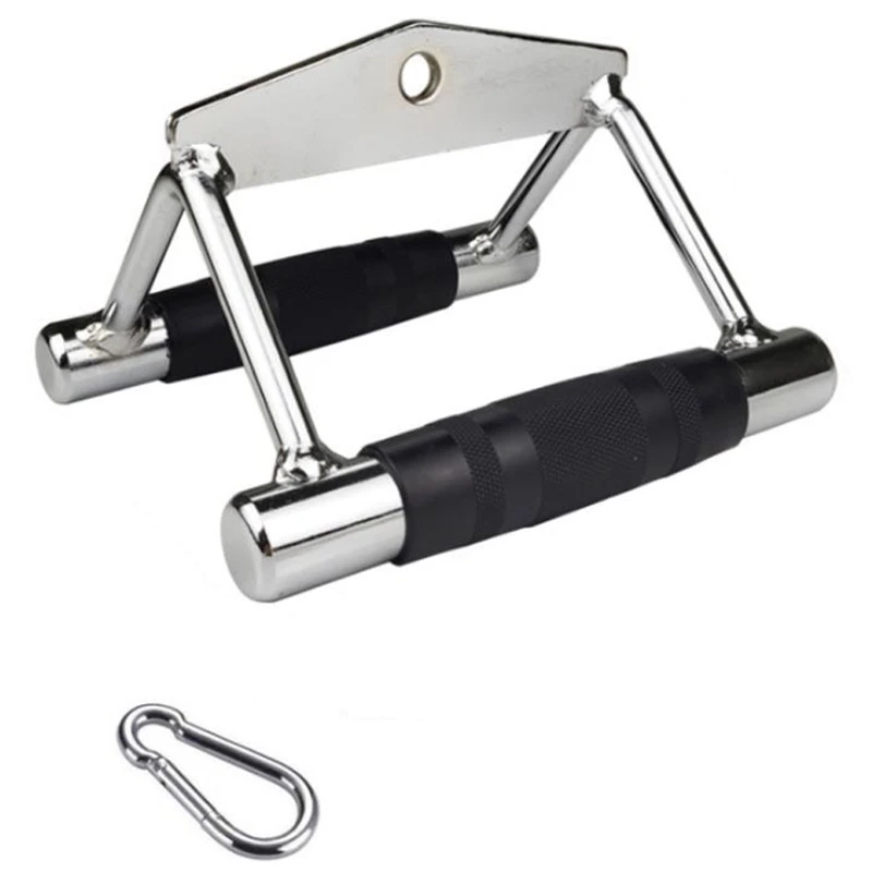 

Double D Handle Cable Attachment, Cable Pulldown Attachments with Snap Hooks, Double Row Handle Cable Attachment for Gym