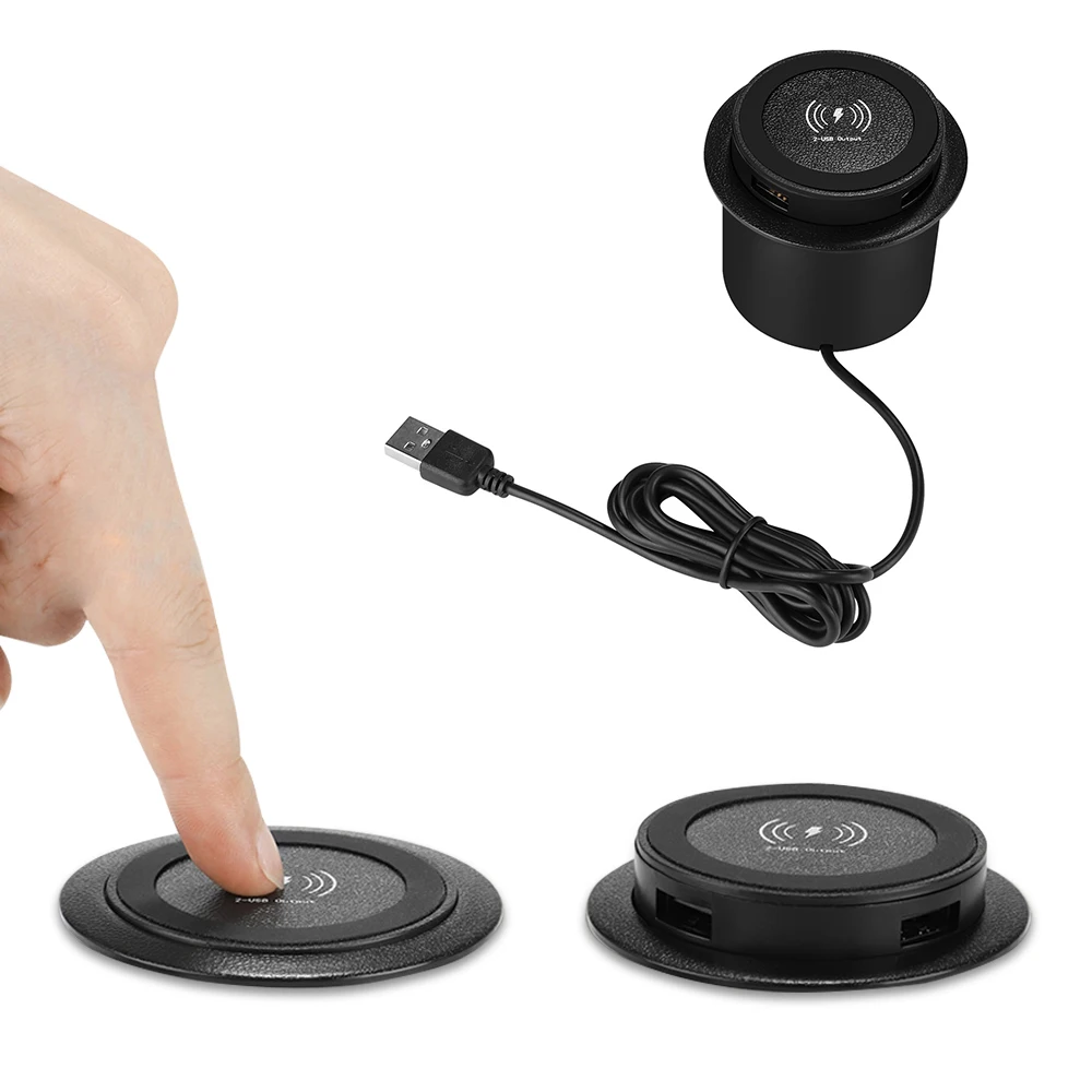 18W USB Встроенный быстро Беспроводной Зарядное устройство совместимо уникальный