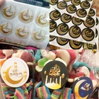 MEIDDING 120 шт, Рамадан, ИД Мубарак, украшения, бумажная наклейка, коробка, этикетка, подарочные пакеты, печать, наклейка s, исламский Муслим, Ид аль-Фитр деко