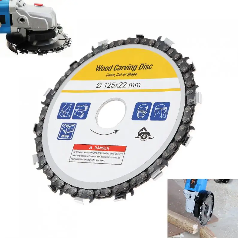 

Chain Saws Disc Woodworking Tray Disc Cutter Wood Grooved Saw Blade Chain Grinder Chain Disc Tool Angle Grinding Tool