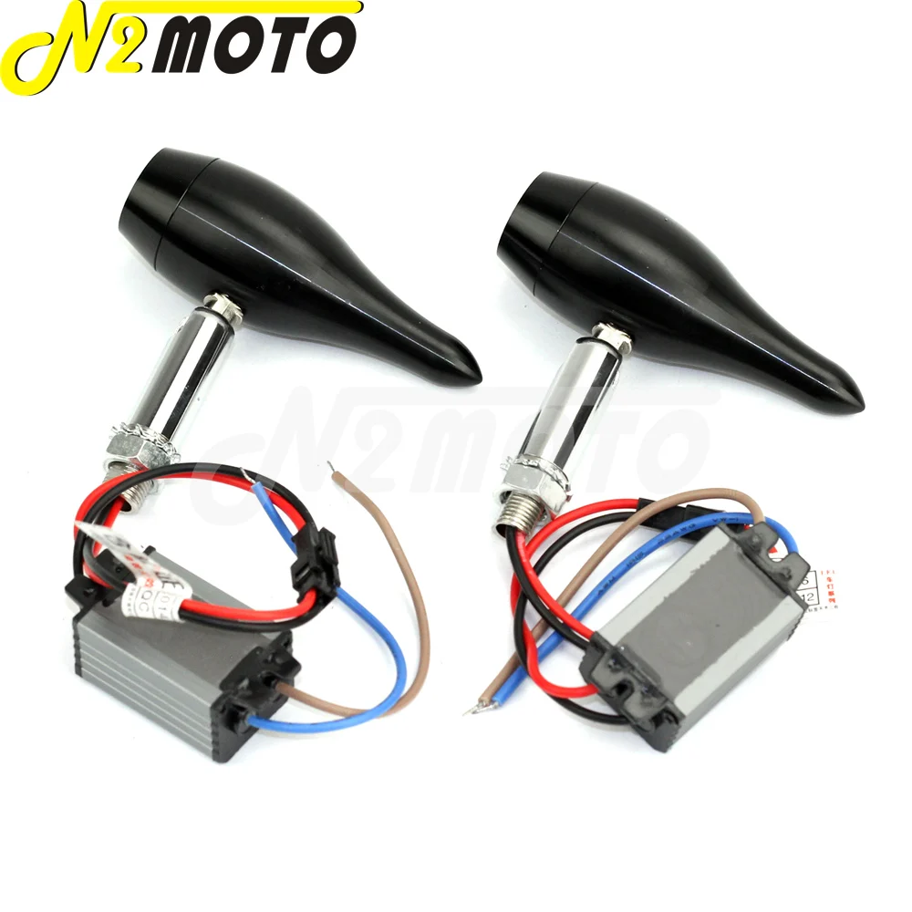 12V Светодиодный индикатор поворота мотоцикла светильник Янтарный/белый для Harley