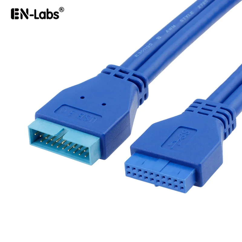 Материнская плата USB 3 0 20-контактный Удлинительный кабель для разъема двойной