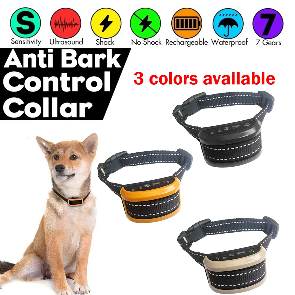 Электрический кинологический Ошейник USB зарядка устройства для отпугивания