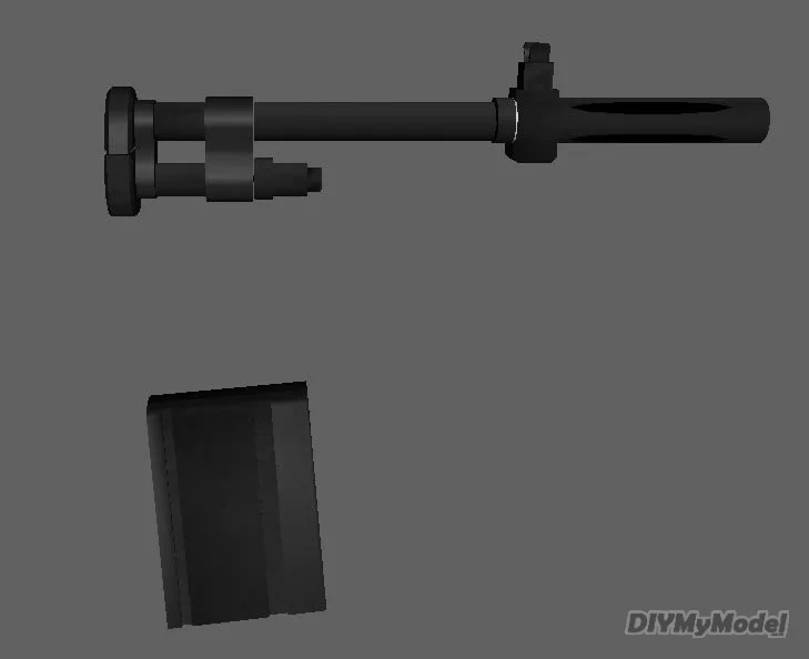DIYMyModeI-modelo de papel de M-14, no se puede lanzar, Manual, artesanal, 1:1-1