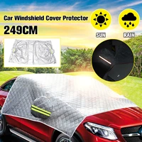 universal car cover windshield mirror reflective bar sun shade ice hot rain dust frost guard aluminium film sun shelter