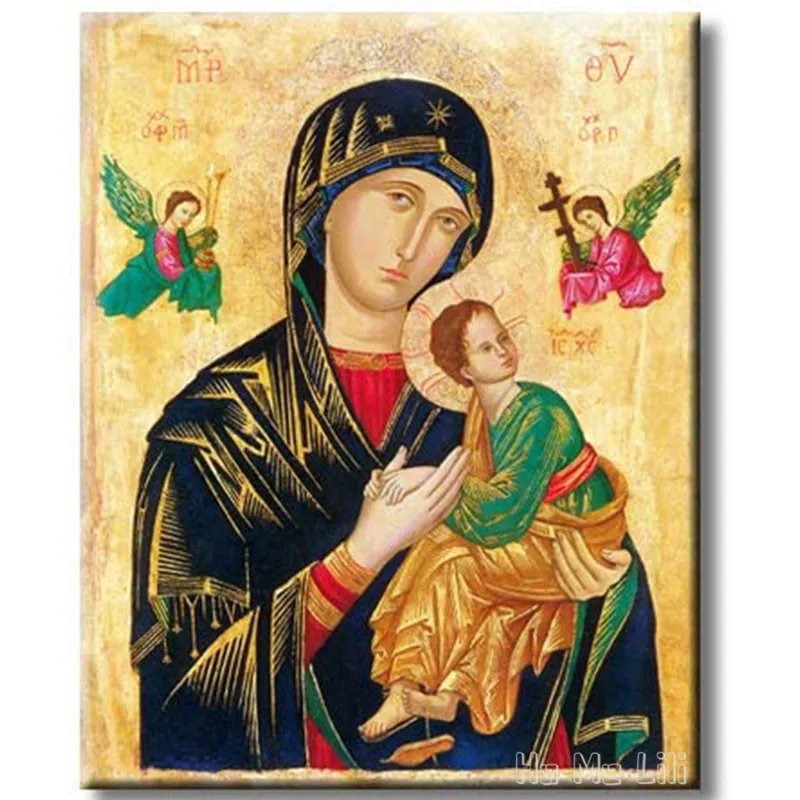 

Наша мать вечного помога, благословенная Дева Мария, Картина на холсте от Ho Me Lili, настенное искусство для искусства