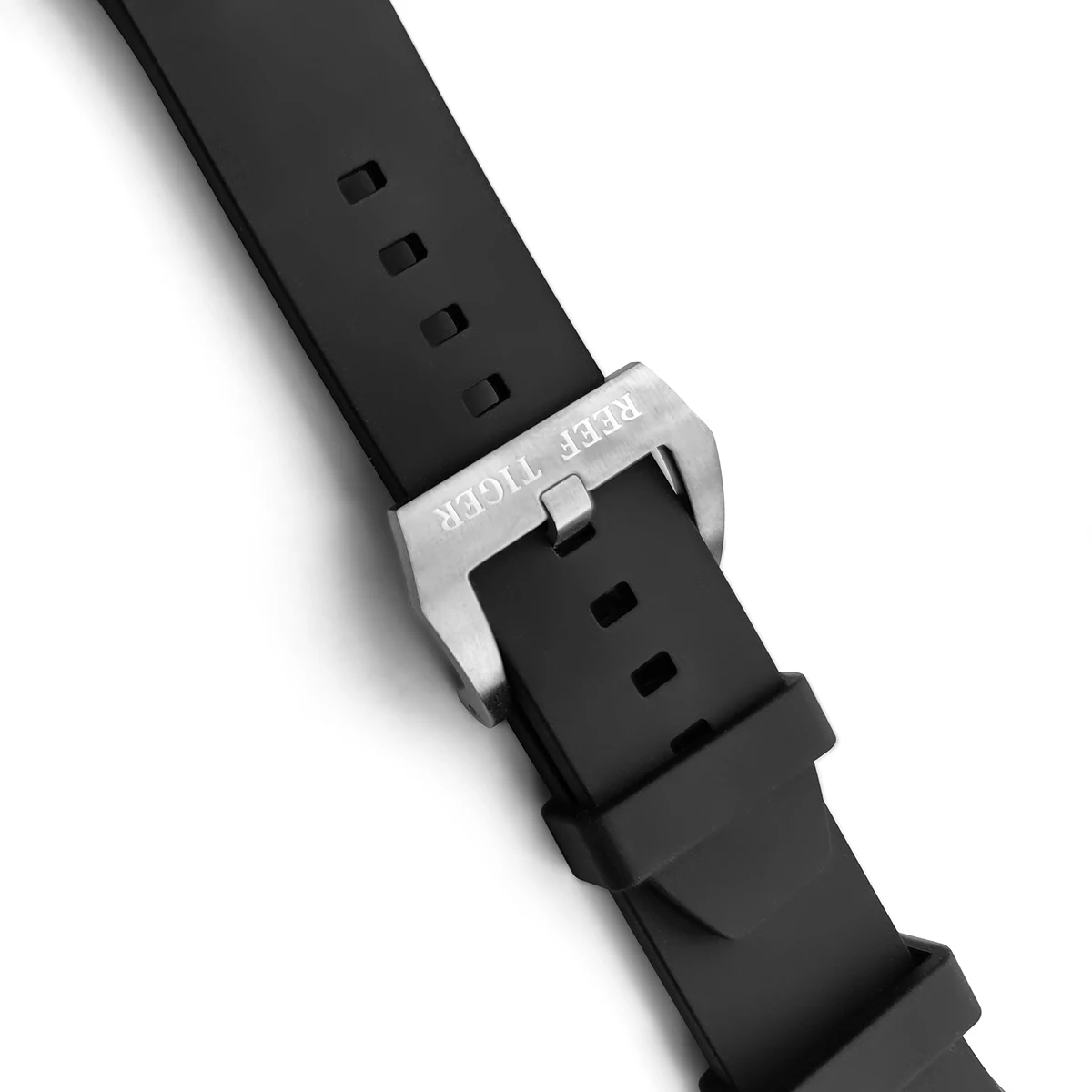 

Reef Tiger/RT Black Shark Soft Rubber Sport Watch Strap with Buckle for RGA6903 Free Shipping Black Rubber Band