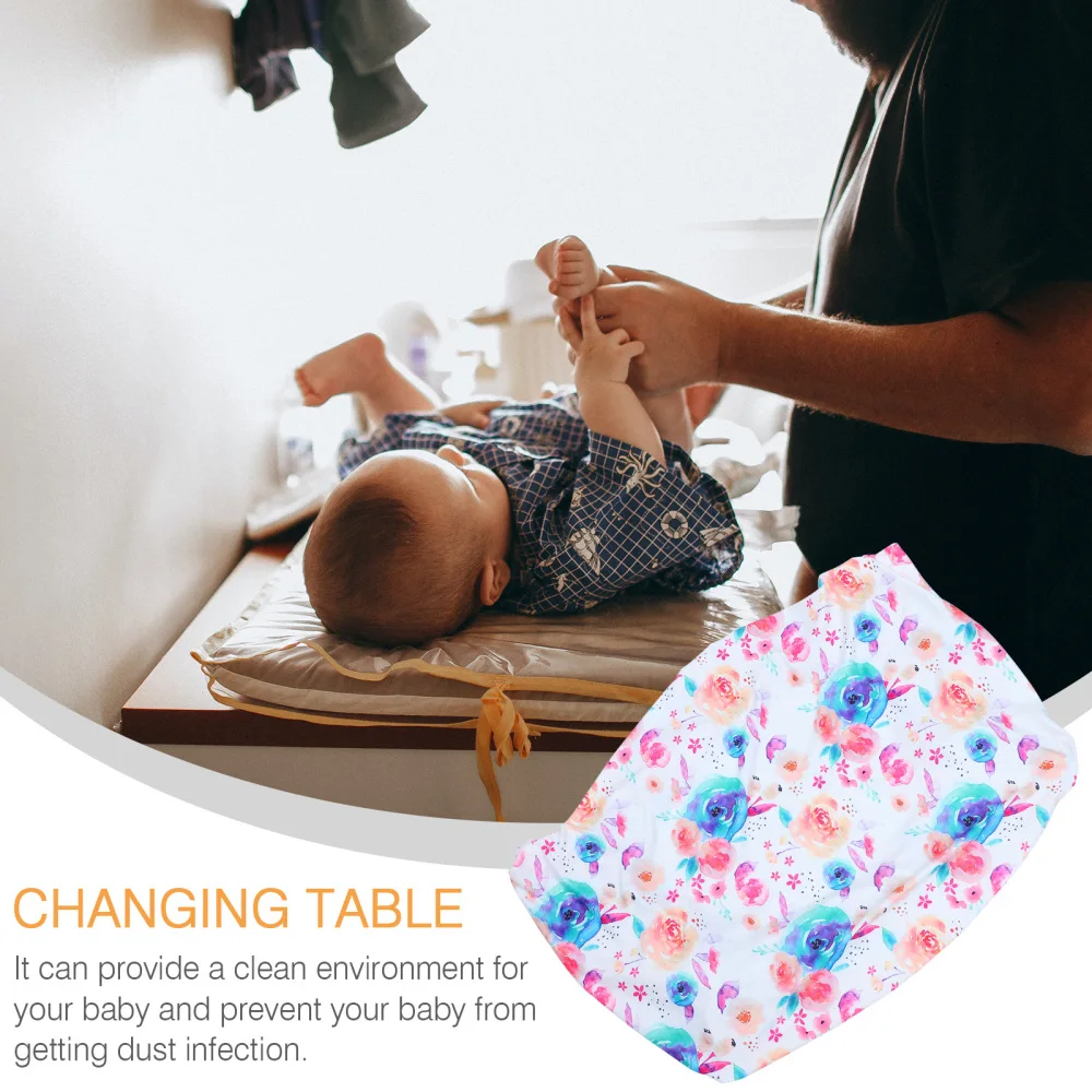

Baby Floral Diaper Changing Pad Cover Cradle Mattress Sheets with Printing