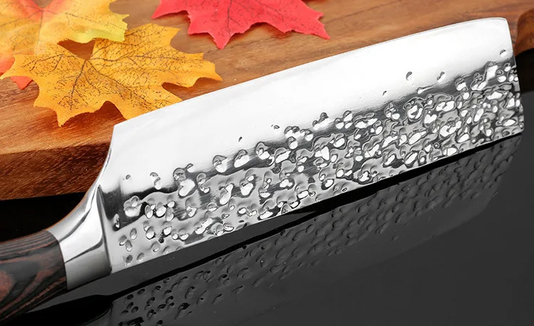 Кованый маленький кухонный нож ручной из нержавеющей стали домашний острый для