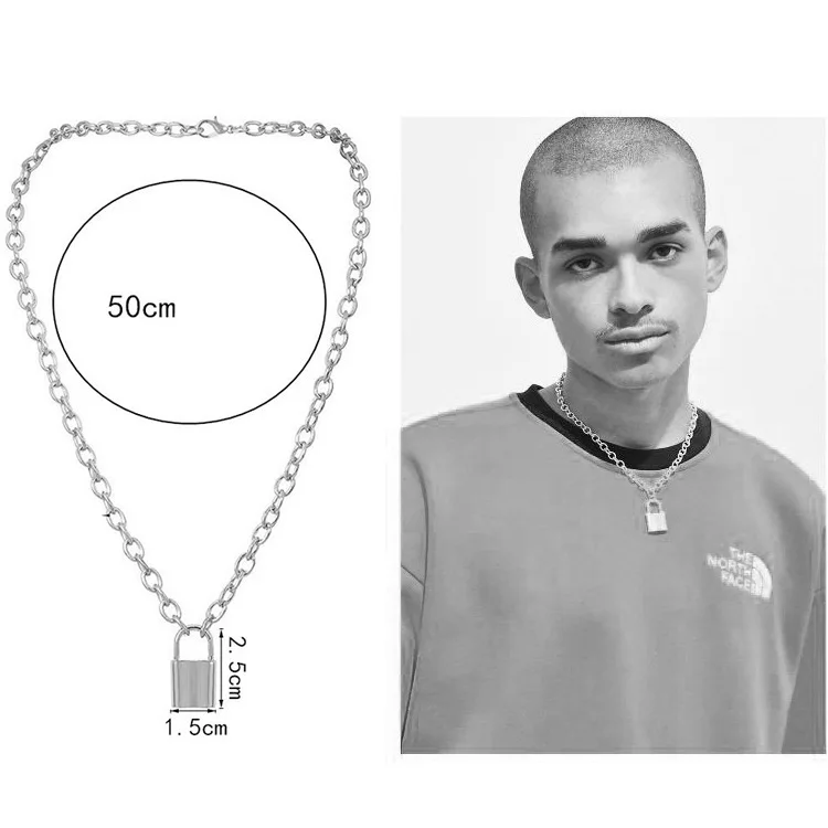 Лидер продаж подвески из нержавеющей стали с навесным замком ожерелья