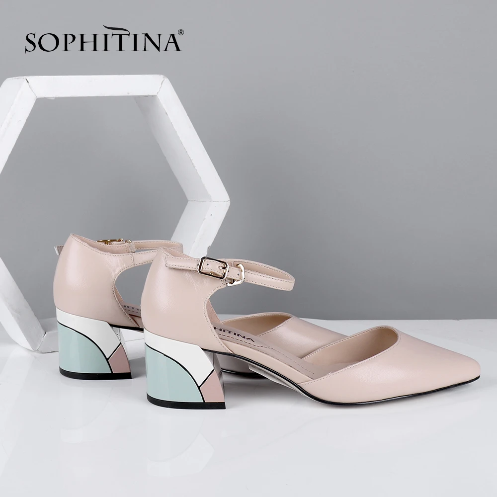 SOPHITINA/летние элегантные женские босоножки Модные высококачественные туфли из