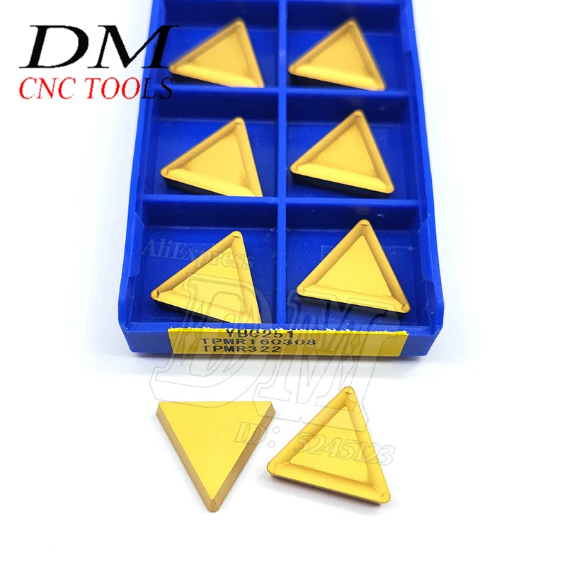 

Треугольная индексируемая фрезерная вставка TPMR160308 YBC251, твердосплавная режущая пластина, фрезерный станок с ЧПУ для обработки стальных дет...