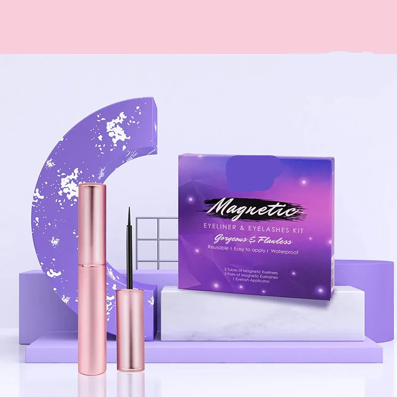 5 пар ресниц магнитные ресницы и подводка для глаз набор накладные магнит