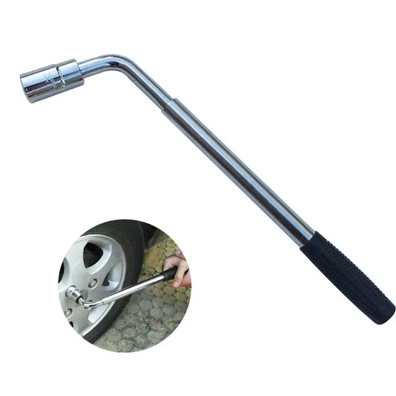 

Adjustable Extendable Wheel Lengthened Socket Wrench Lugs Tire wrench Brace Tire Changing Tool Set for removing Spare Tires