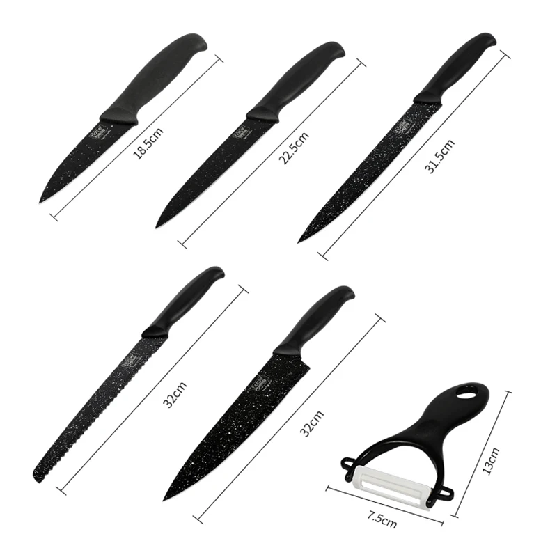 Set Of Kitchen Knives Cooking Handmade Knifes Gift Chef Knife Stand Sets Sharpener For Vegetable Cutter Chopper Peeler | Дом и сад