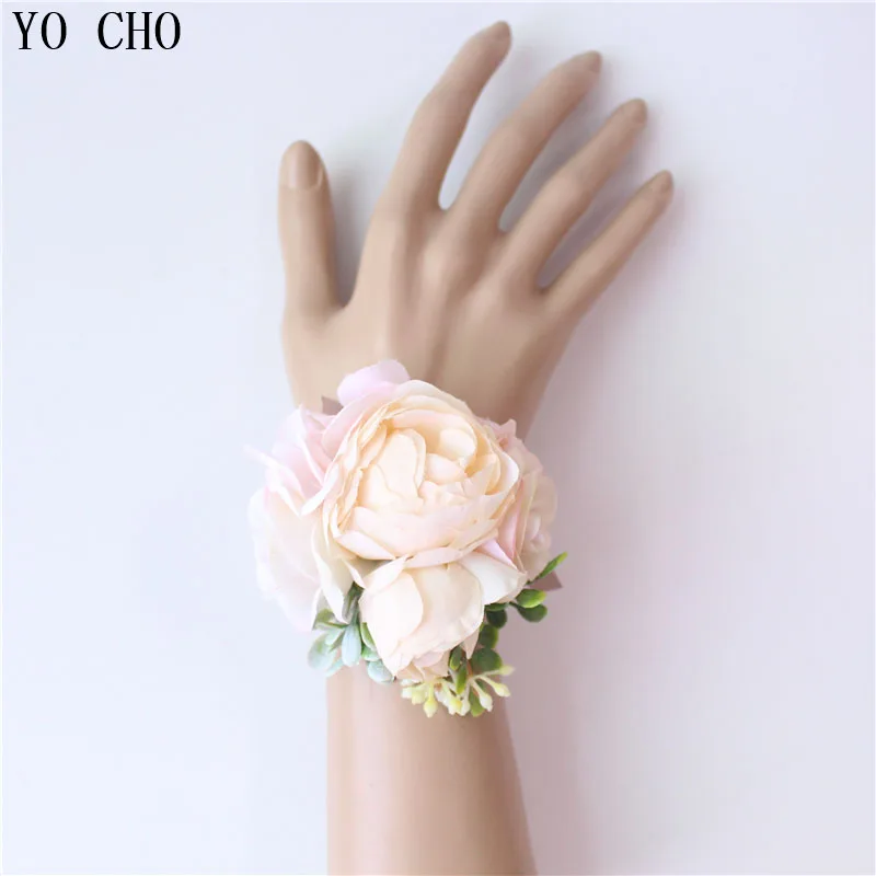 Бутоньерка YO CHO мужская корсажная бутоньерка свадебный браслет на запястье DIY для